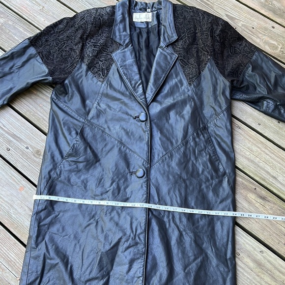 Vintage 80’s Pelle Club leather coat L - Picture 10 of 12